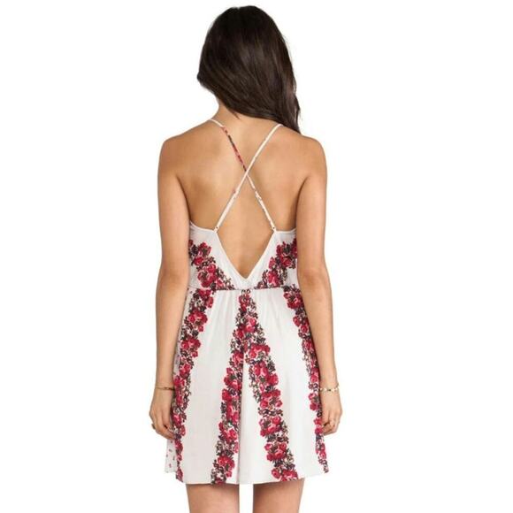 Free People Simona Floral Roses Midi Backless Halter Dress WITH POCKETS Size M - Picture 12 of 14
